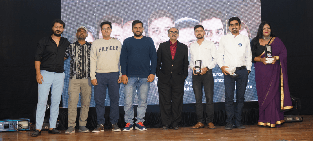 Top performers with their awards