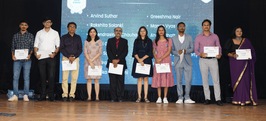 Zealousians with their awards, along with Mr. Vishal Bhatt