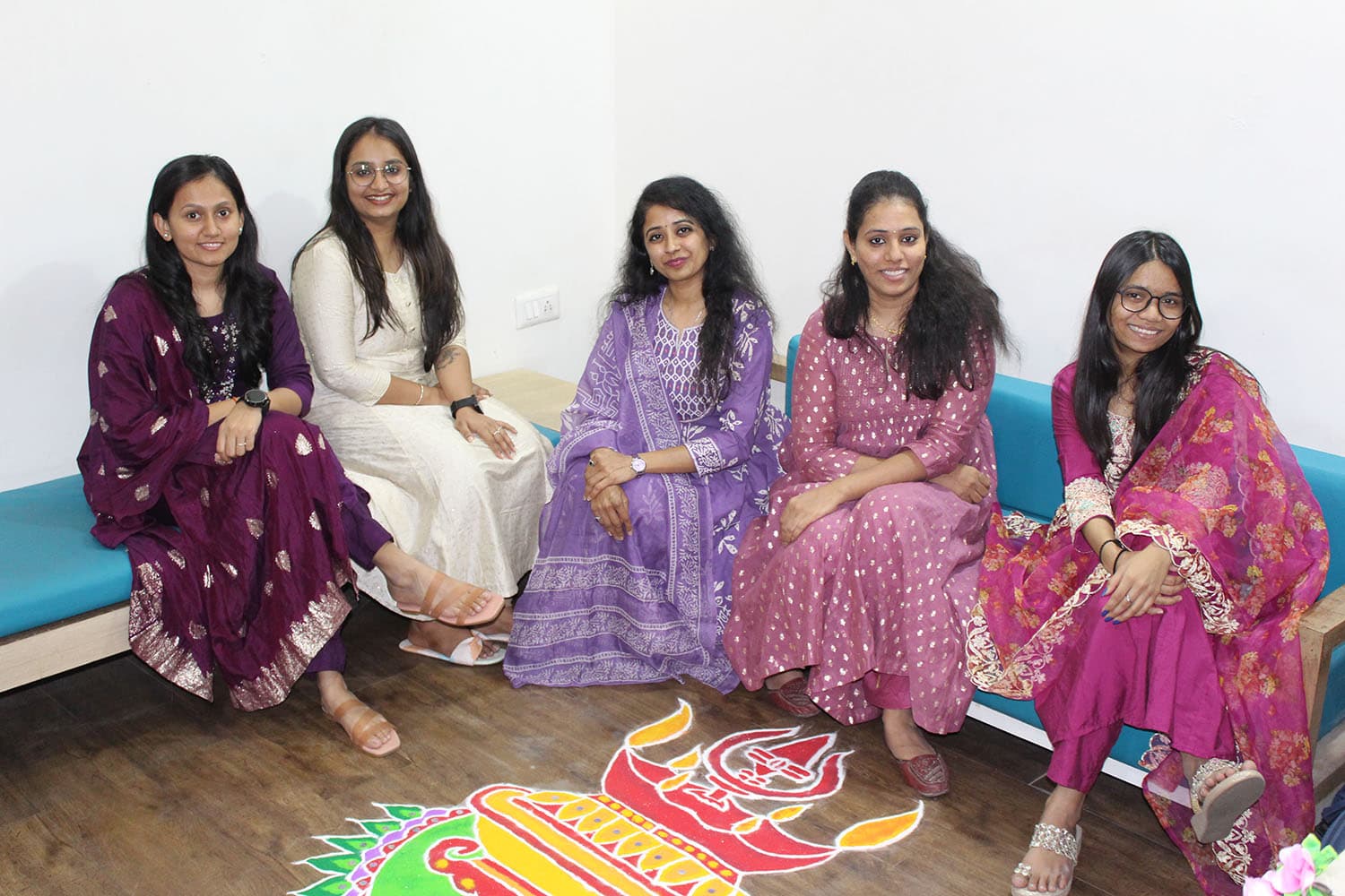 Girls in traditional