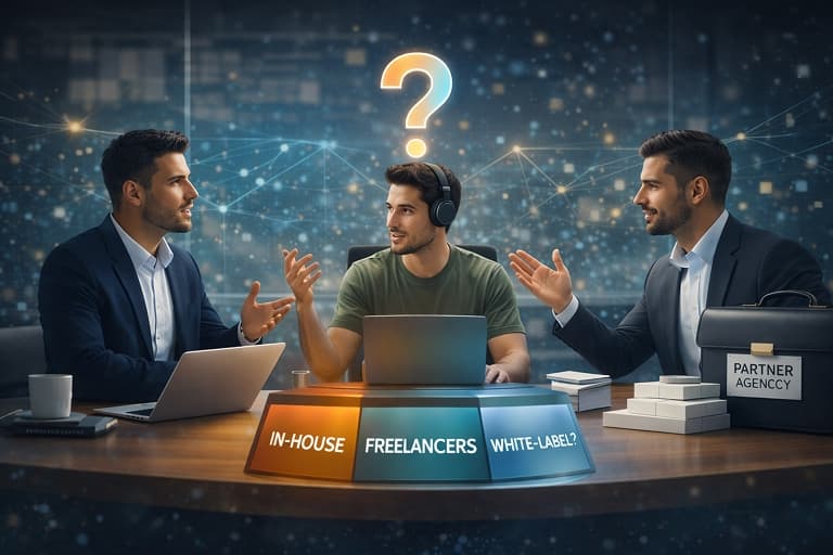 In-House vs Freelancers vs White-Label