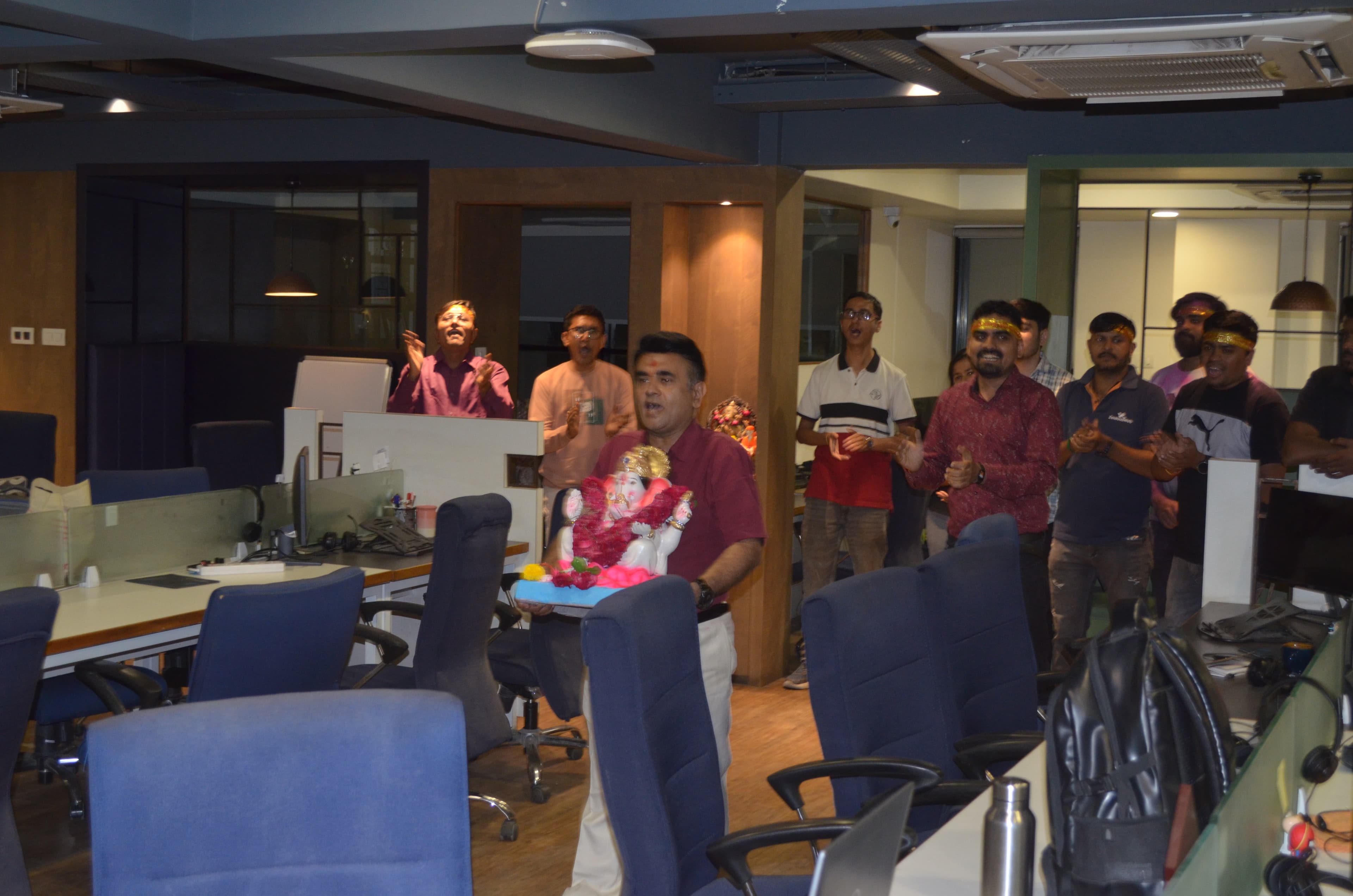 Zealousweb Team at Ganpati Visarjan