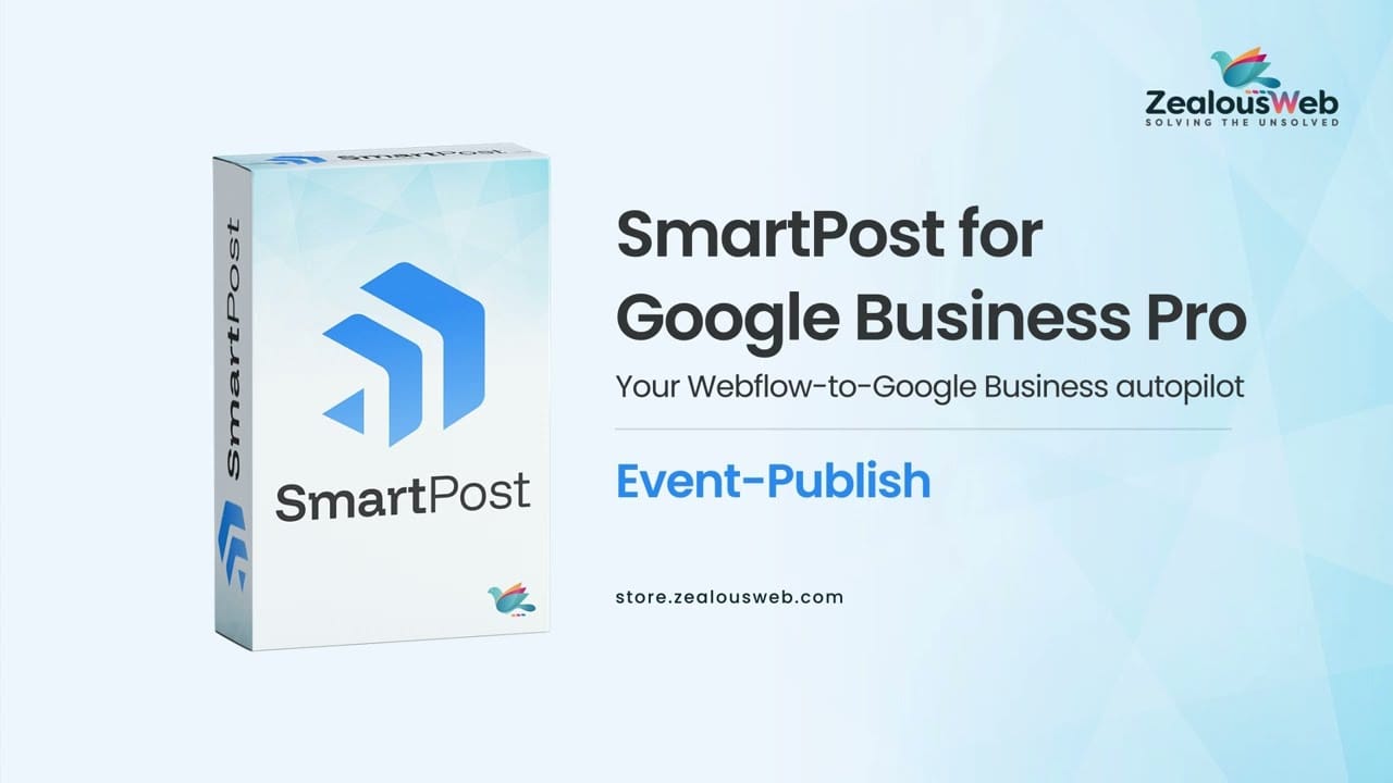 How to Publish an Event on Google Business Profile | SmartPost Webflow Tutorial