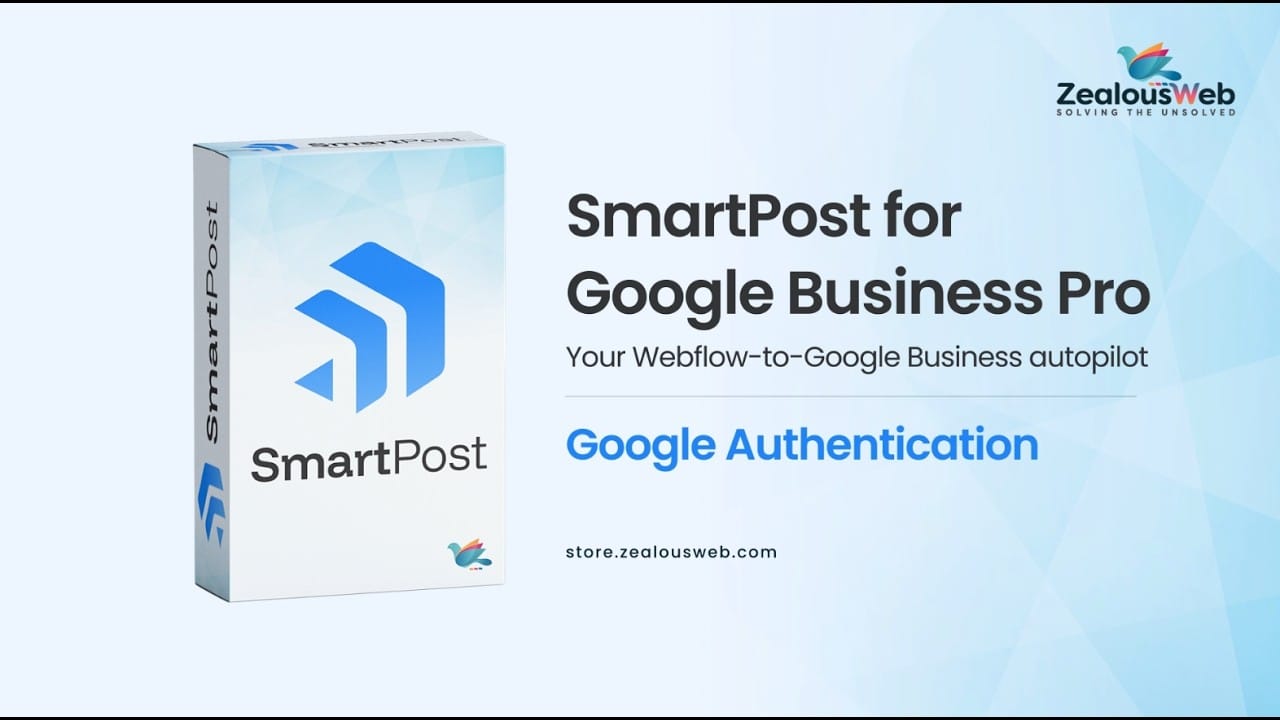 Connect Google Business Profile API to Webflow | SmartPost Setup Guide