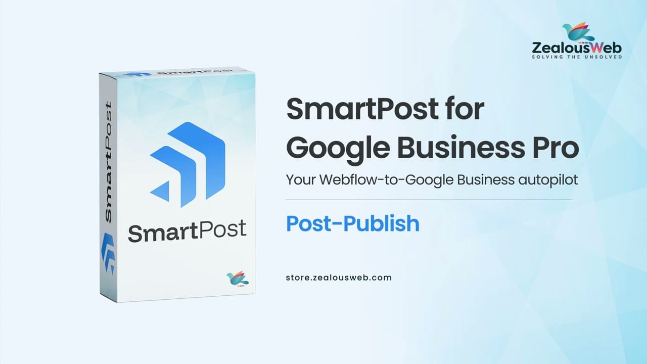 How to Publish a Post on Google Business Profile | SmartPost Webflow Tutorial