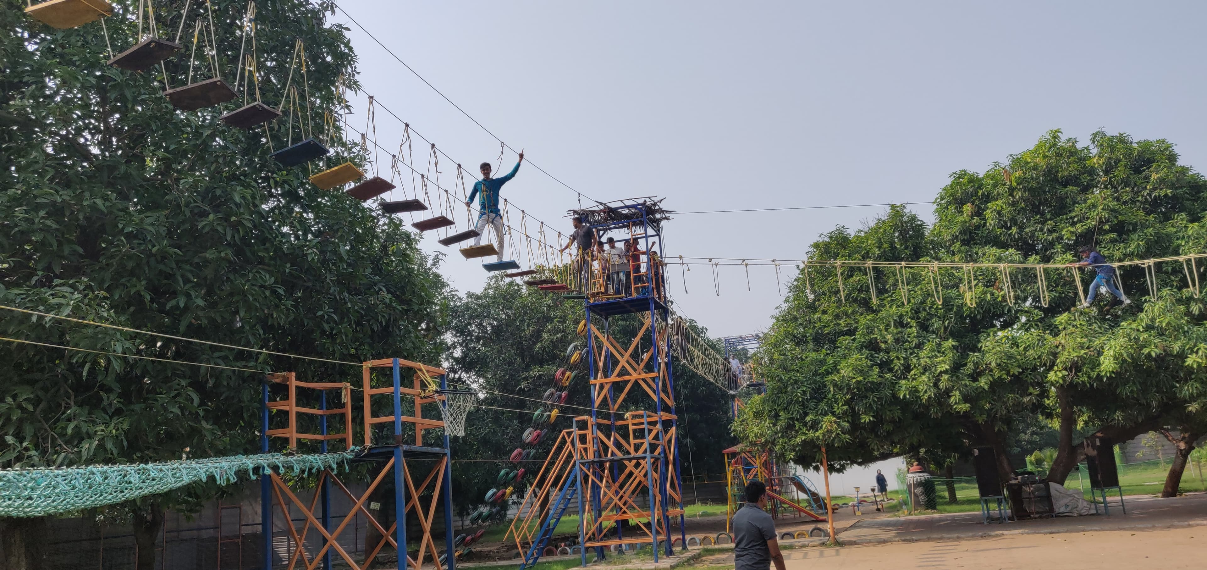 Zealousians Crossing Burma Bridge