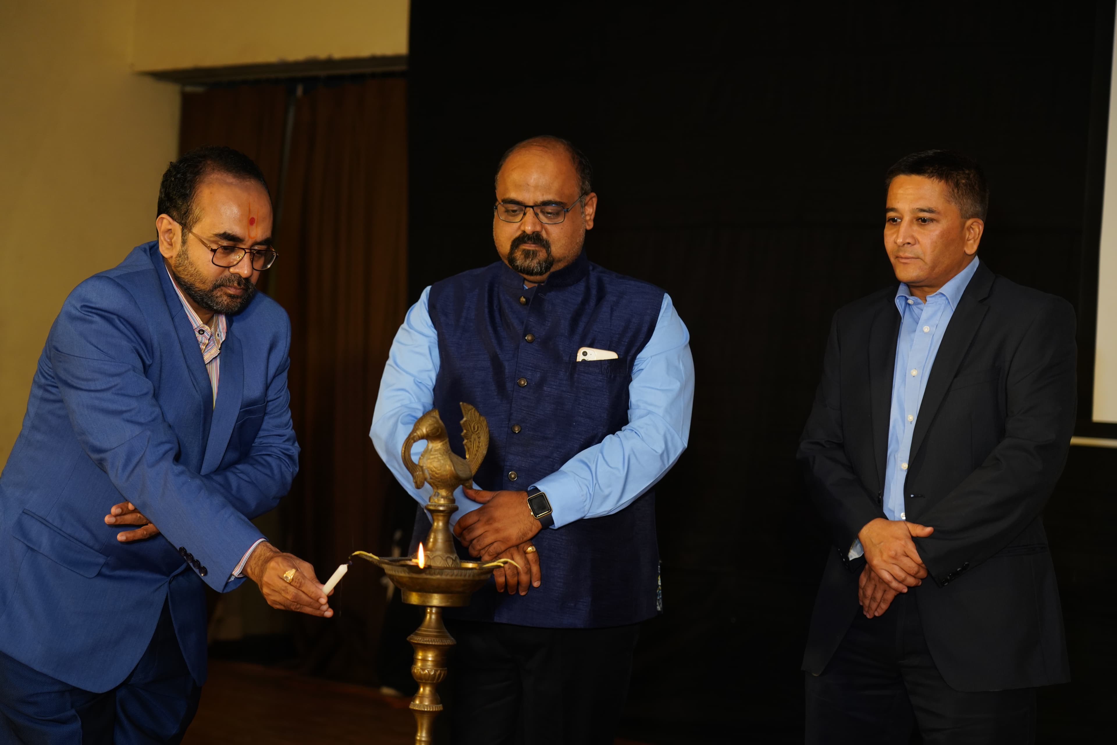 Mr. Vishal Bhatt, Mr. Keyur Dave & Mr. Kandarp Bhatt opening ceremony