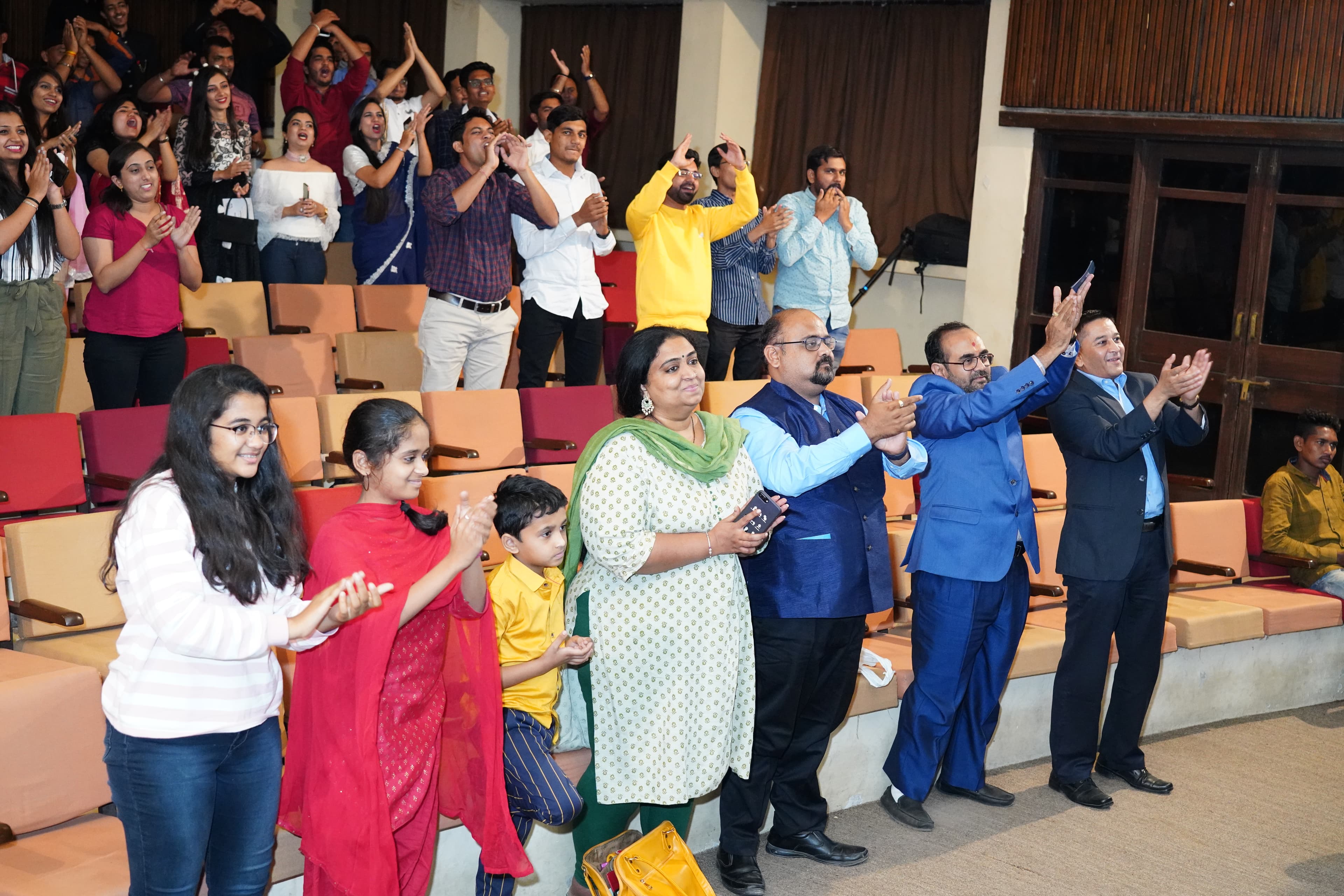 Applauding the performances