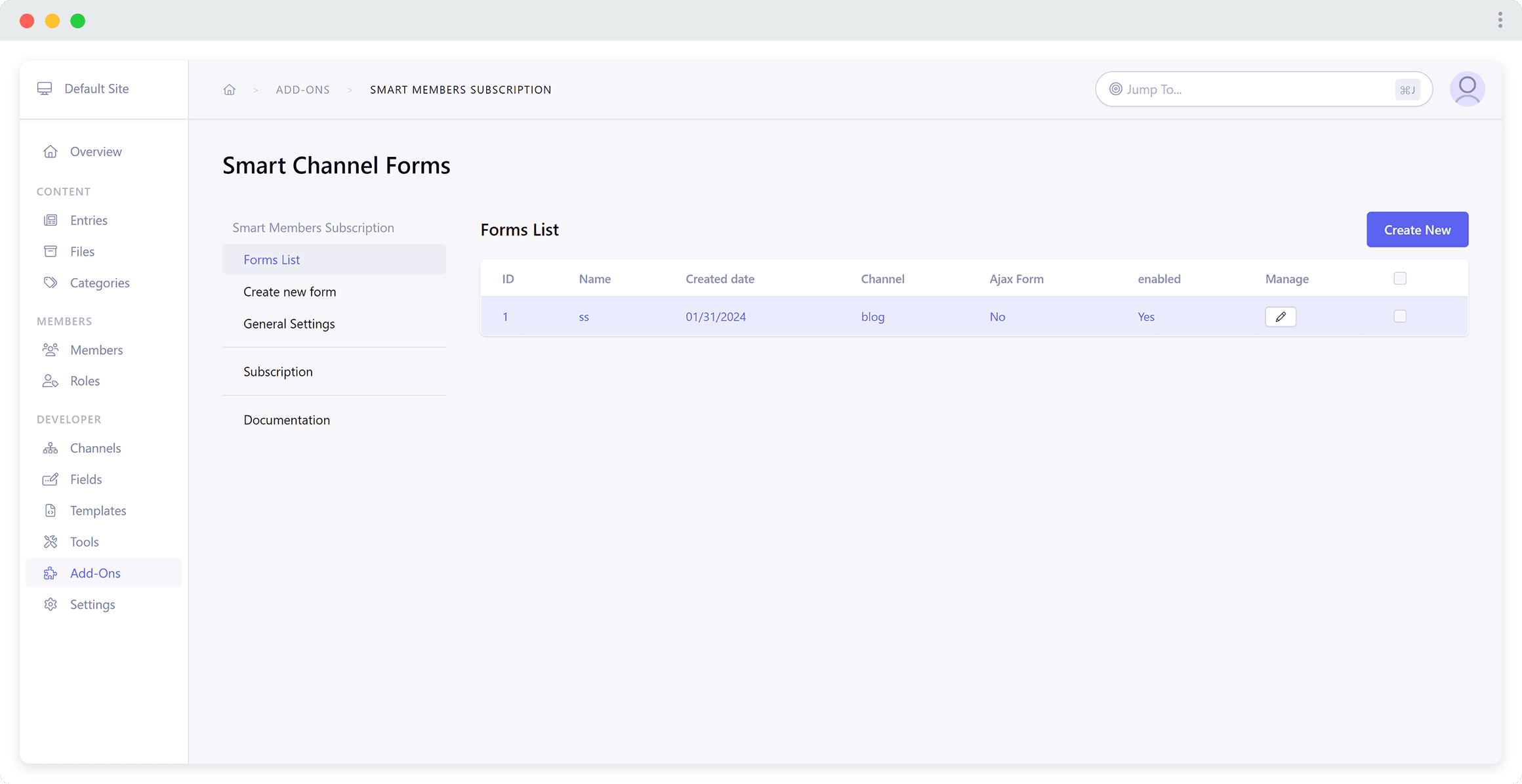 Backend of Smart Channel Forms