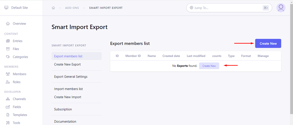 Smart Import Export - Export Members List