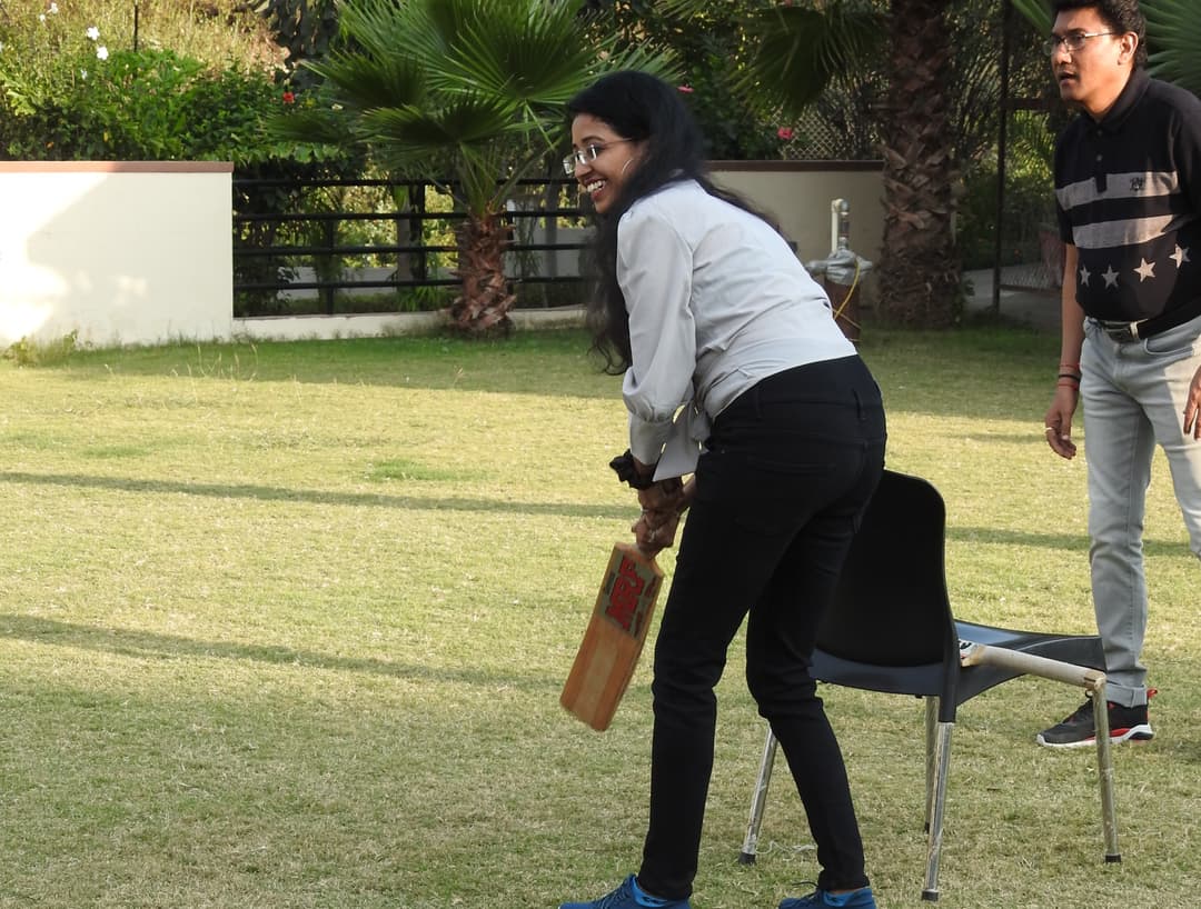 Zealousian playing cricket