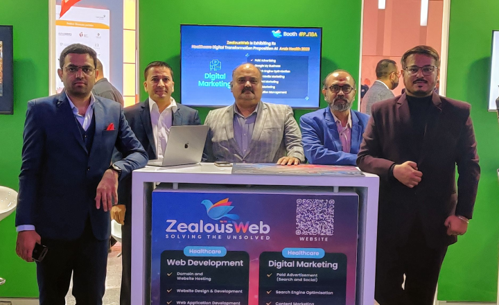 ZealousWeb Team Arab Health 2023 Exhibition