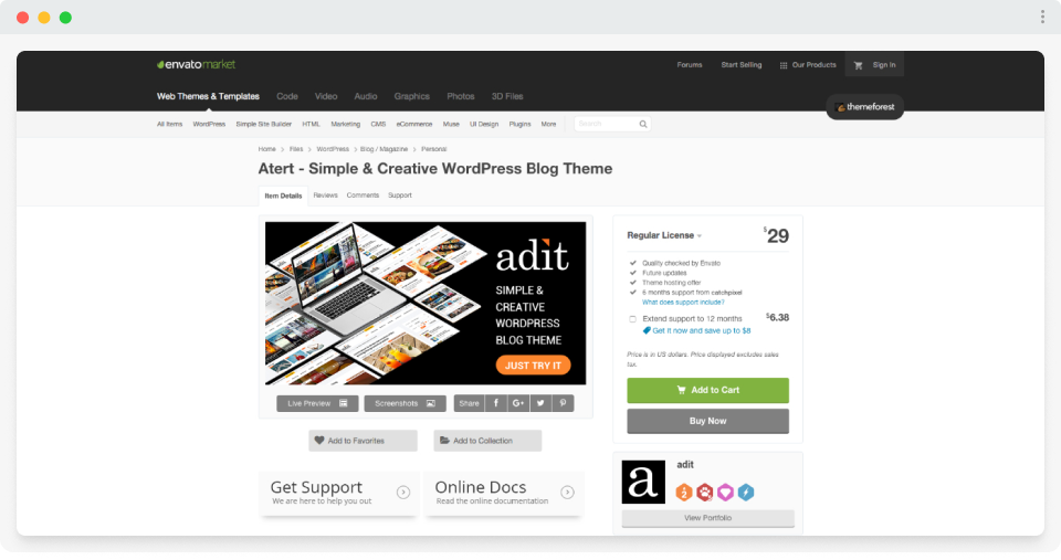 Simple and Creative WordPress Blog Theme