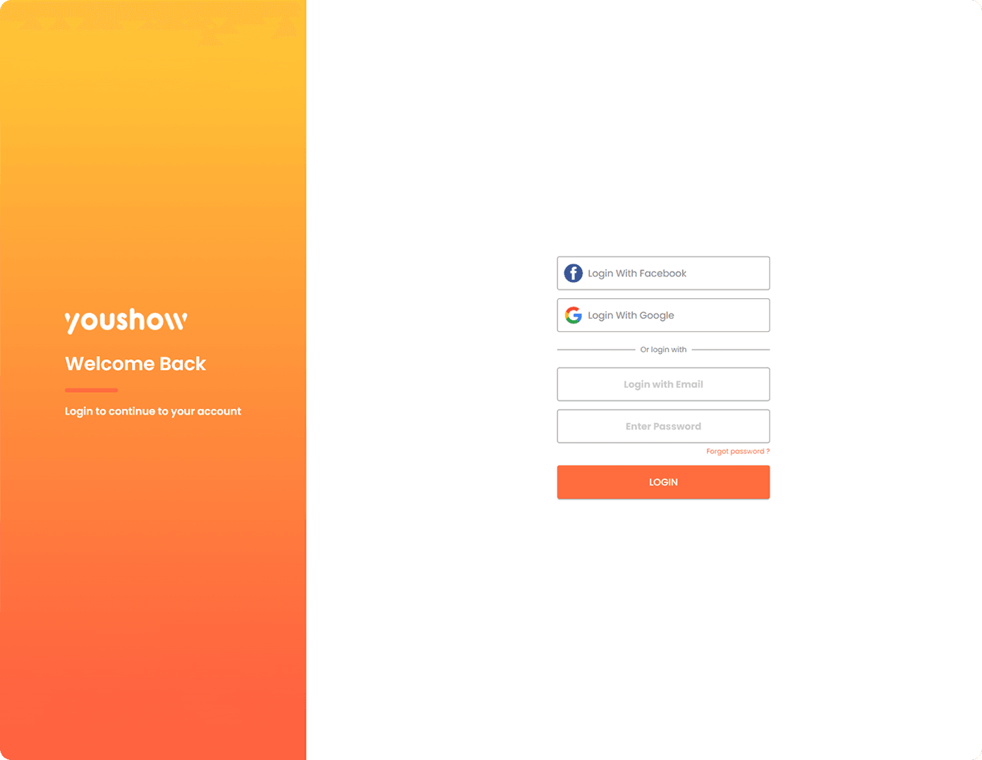 YouShow Home Page