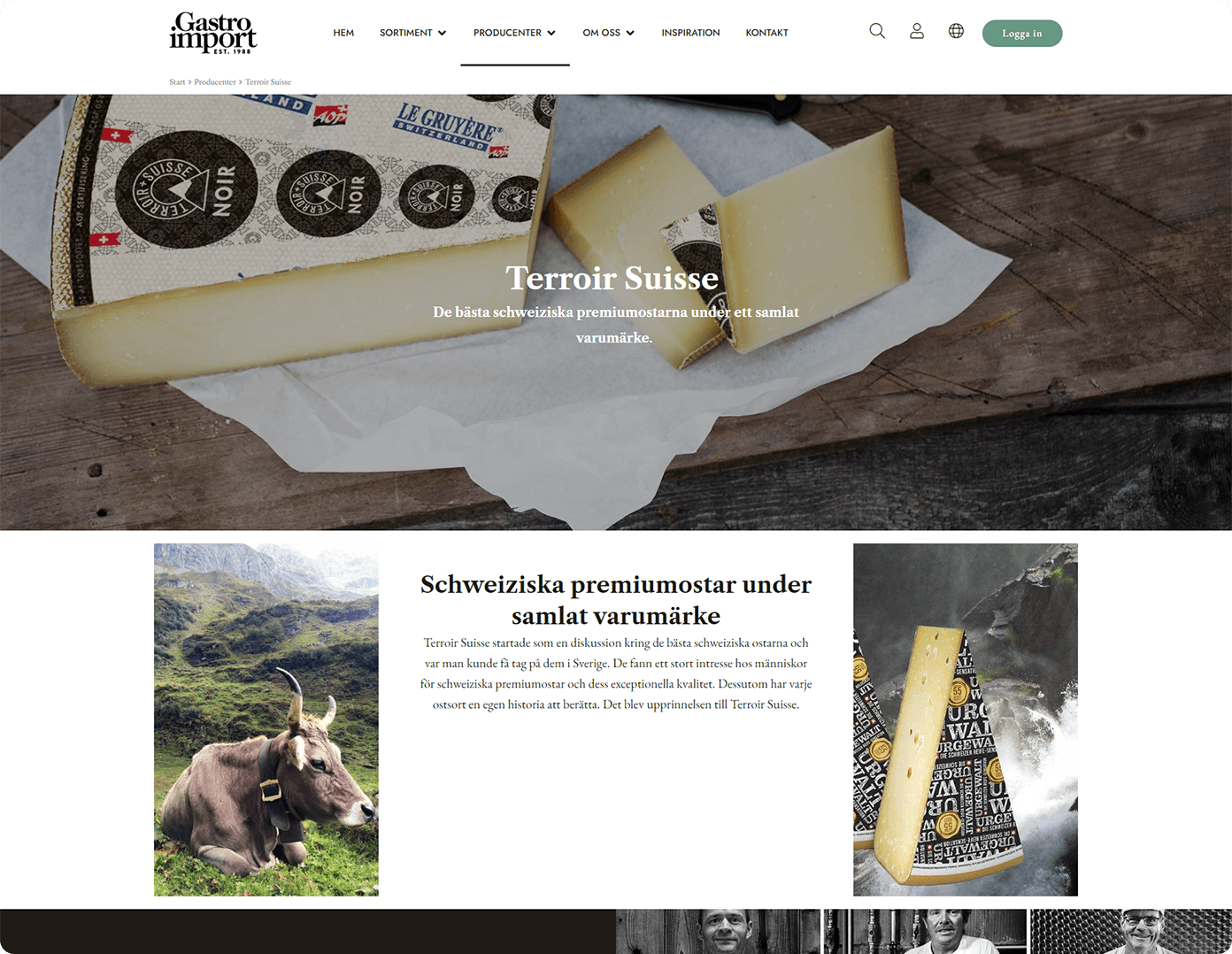 Gastro Import Home Page