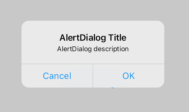 AlertDialog Title