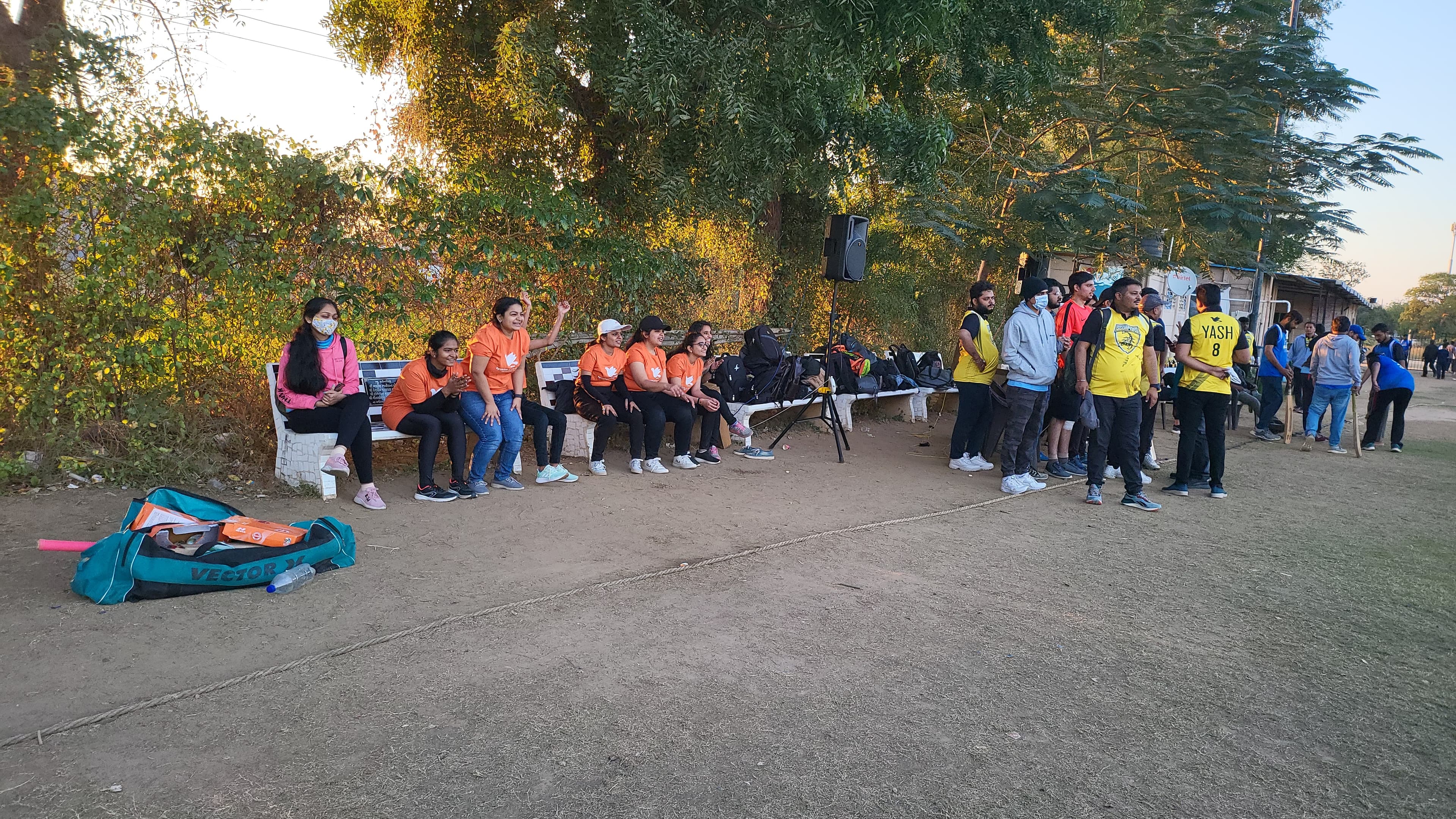 Winners with their trophies