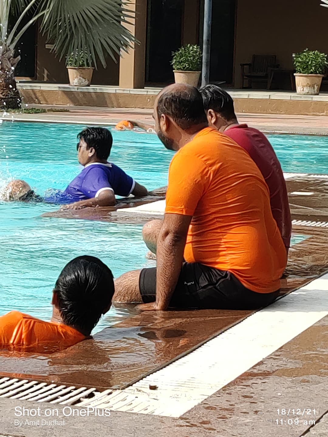 Chilling at the party