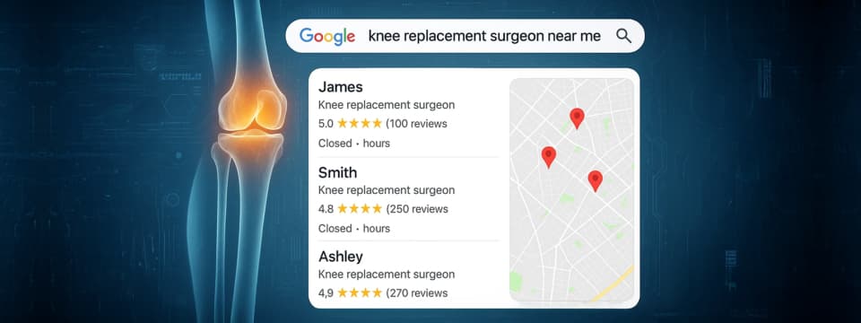 Google My Business for joint replacement surgeons