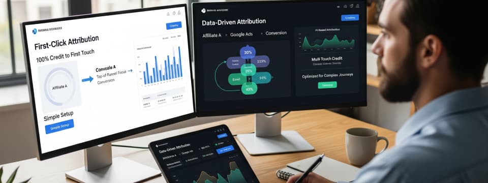 First Click vs Data Driven Affiliate Campaign Attribution