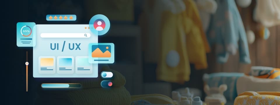 UX/UI design for baby ecommerce