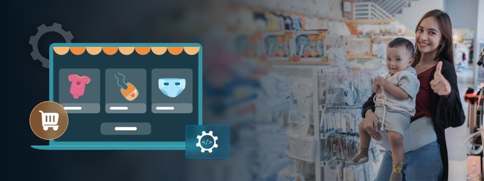 poorly built baby ecommerce store