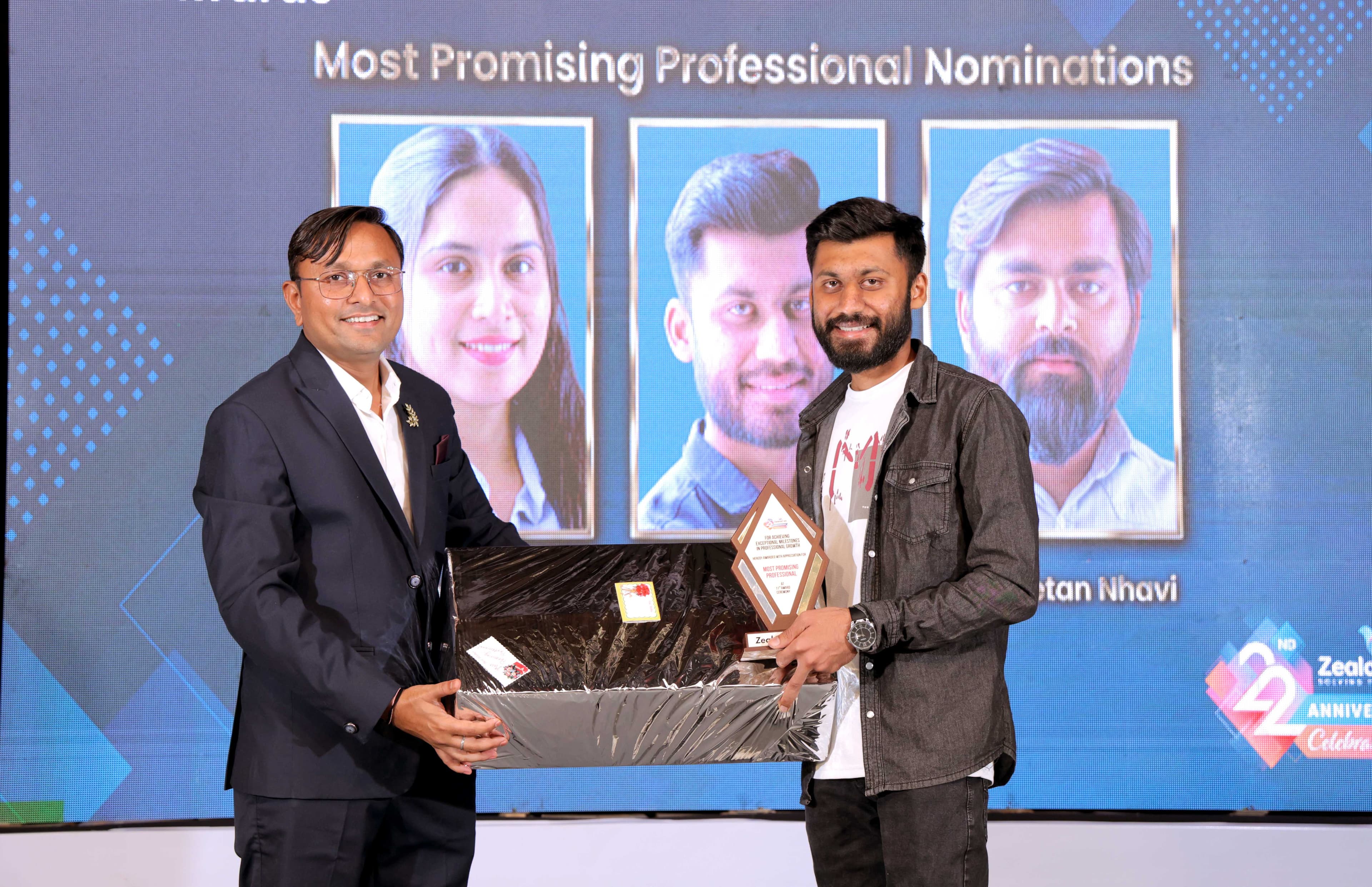 Most promising professional award