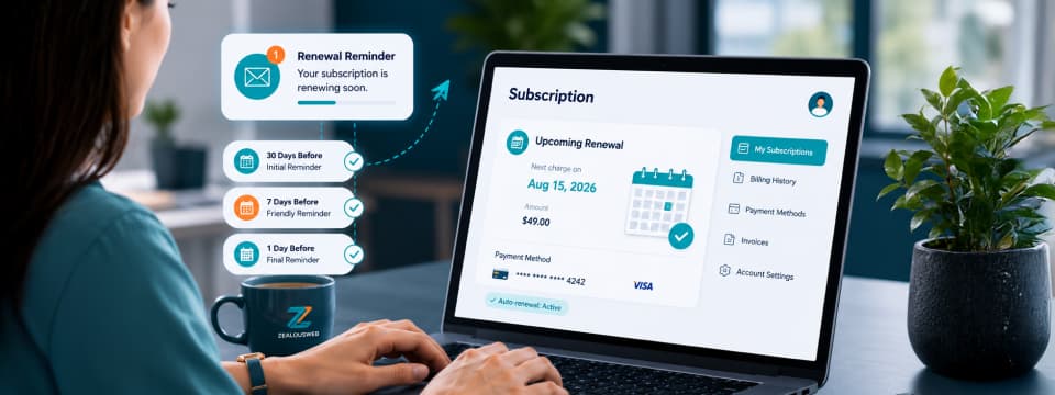 Subscription renewal reminder automation