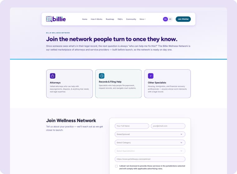 Wellness Network Page