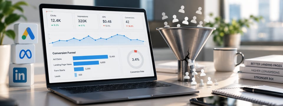 Landing page optimization for paid ads performance