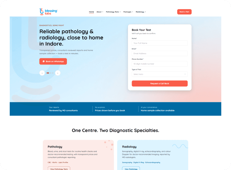 Blessing Labs Homepage