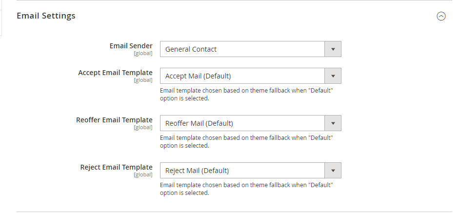 Email setting